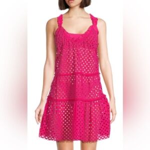 RAMY BROOK Marg Cotton Tiered Minidress